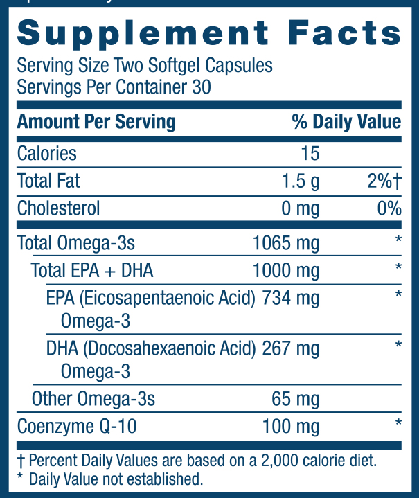 GNC 트리플 스트랭스 피쉬오일 CoQ10 (60 소프트젤), GNC TRIPLE STRENGTH FISH OIL PLUS